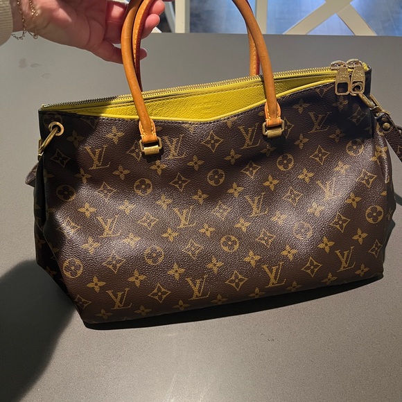 Louis Vuitton Brown and Yellow Monogram Shoulder Bag - Picture 1 of 8